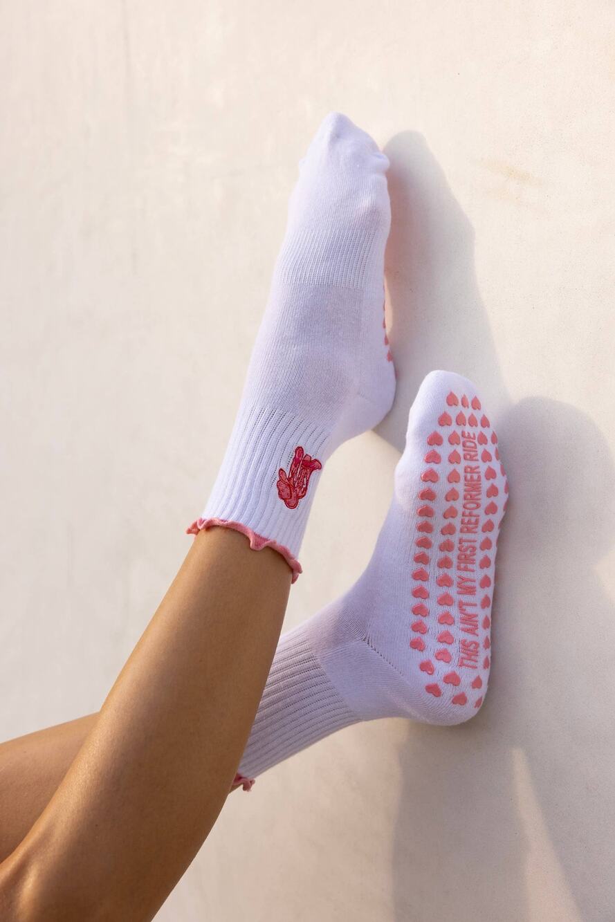 This Ain't My First Reformer Ride Cowgirl Grip Socks
